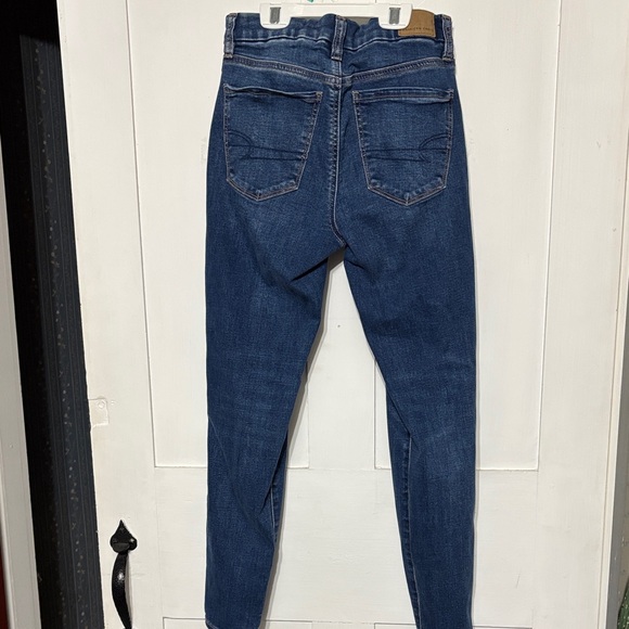 American Eagle Outfitters Women's Skinny Jeans - Dark Blue - Picture 4 of 4